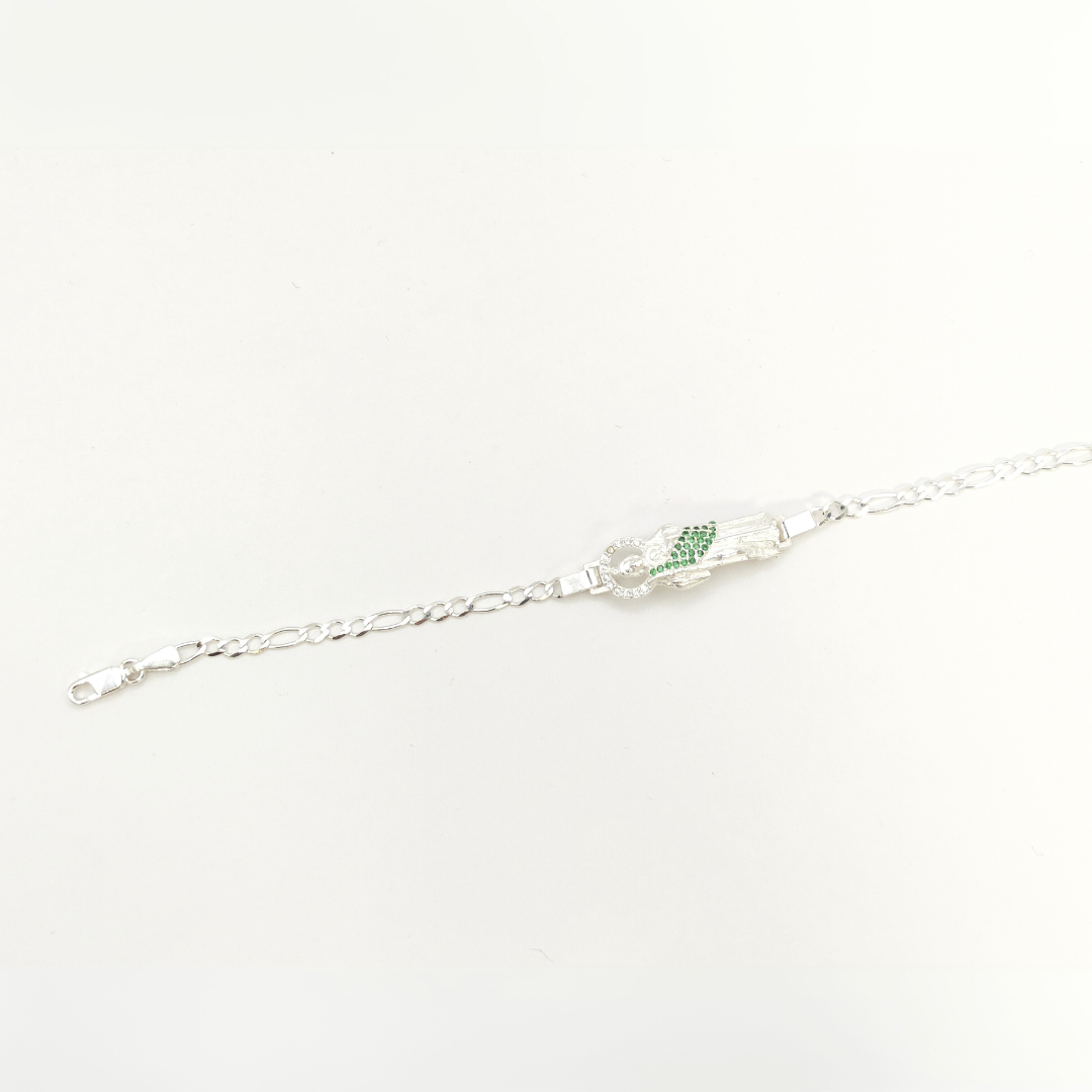 Esclava de San Judas de Plata de 19.5 cm de largo, Figura mide 3.5 cm de alto x 1 cm de ancho Calvario Joyas