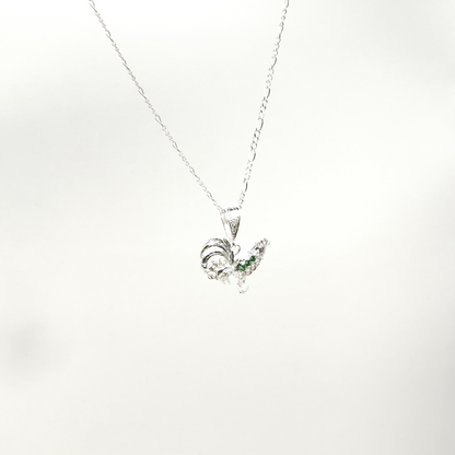 Dije de Gallo de Plata Chico de 1.8cm de Alto x 2cm de Ancho Calvario Joyas